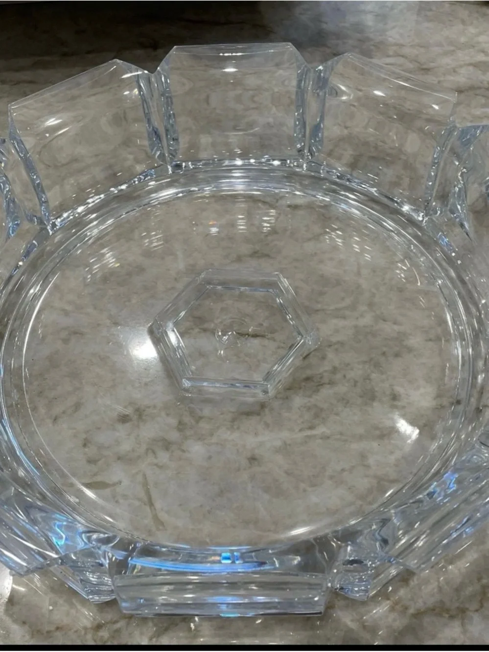 Regal Chip 'N Dip Clear Lucite Serving Bowl